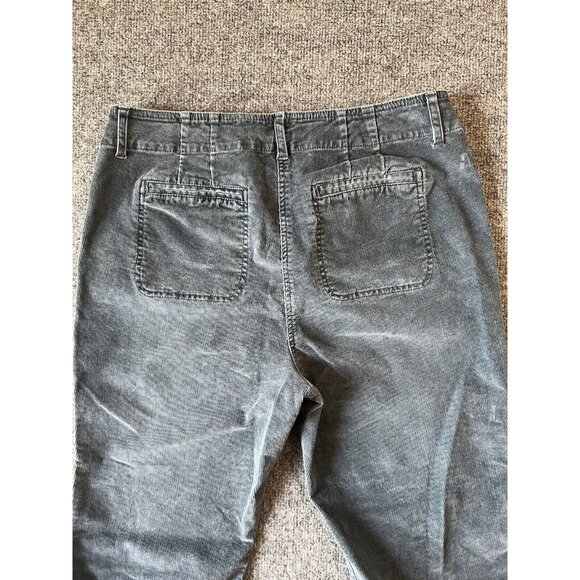 J Jill Jeans Women 10 Blue Corduroy Straight Slim Cotton Stretch 5 Pocket Pants - Picture 7 of 7